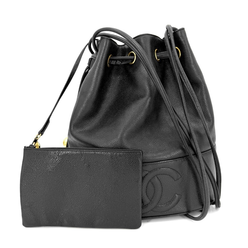 Chanel handbag for women, Coco Mark, drawstring bag, charm, shoulder CHANEL c...